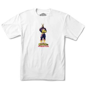 Primitive Skateboarding Men's X My Hero Academia Anime All Might Tee T-Shirt
